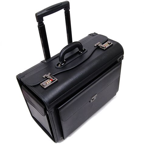 pilot briefcase with wheels.